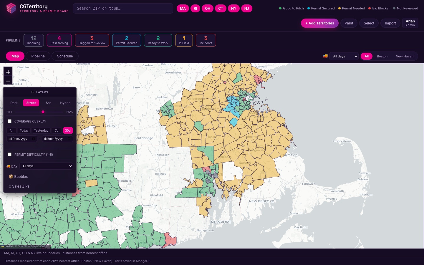 CGTerritory permit map