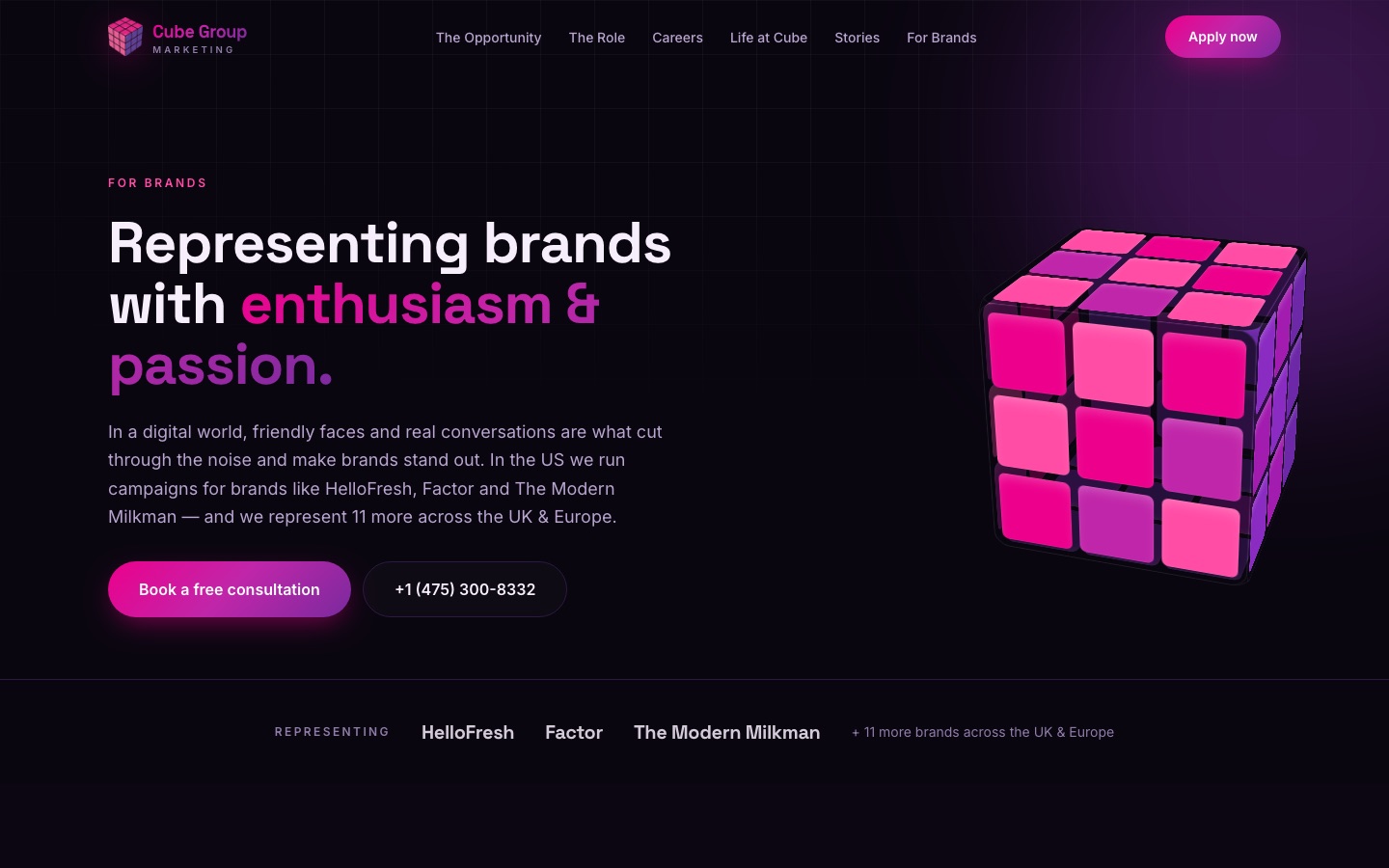 For Brands page